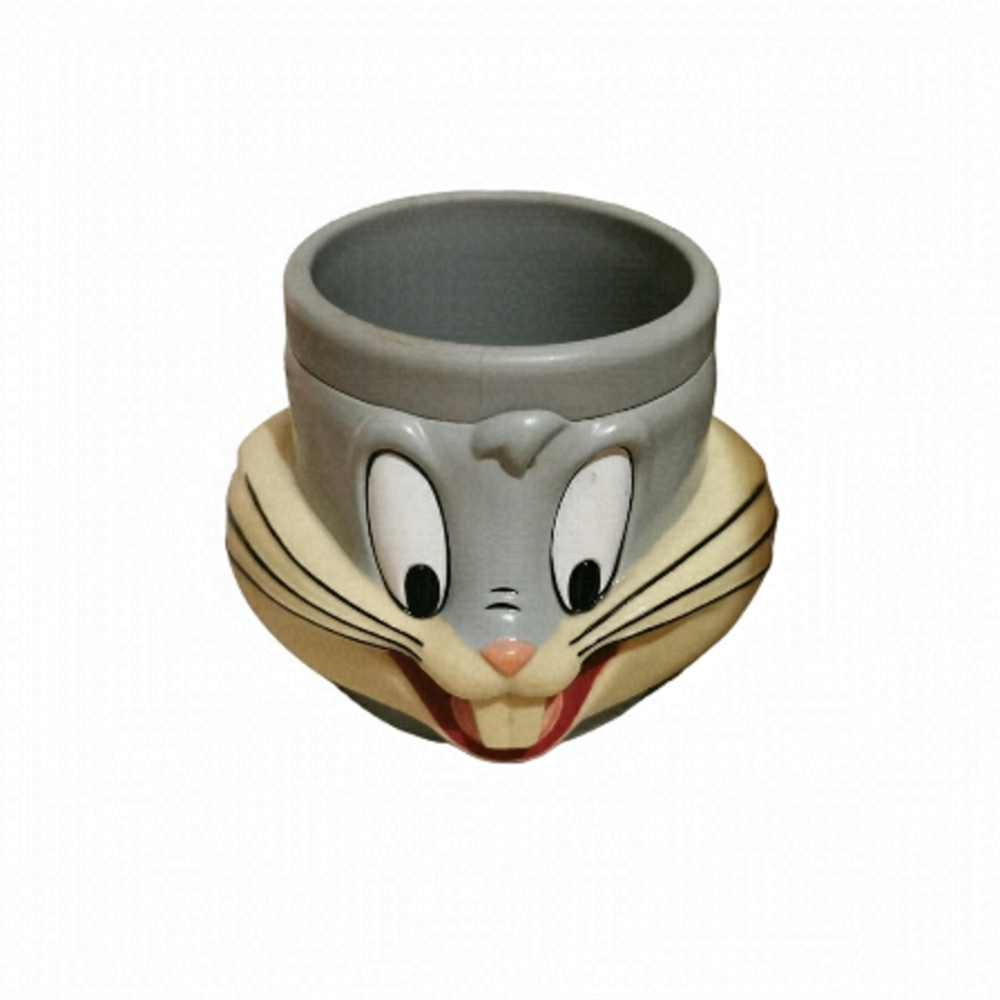 𝅺1992 BUGS BUNNY MUG Warner Bros Plastic Looney Tunes
